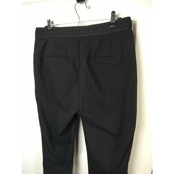 Zara Woman XL Pants Ankle Black Straight Stretch Waist Pocket Officewear - Picture 11 of 12